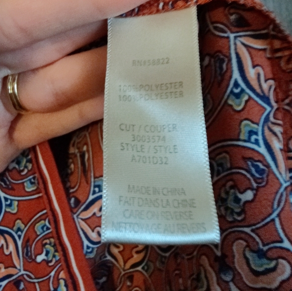 Max Studio Patterned Boho Top - Picture 6 of 6